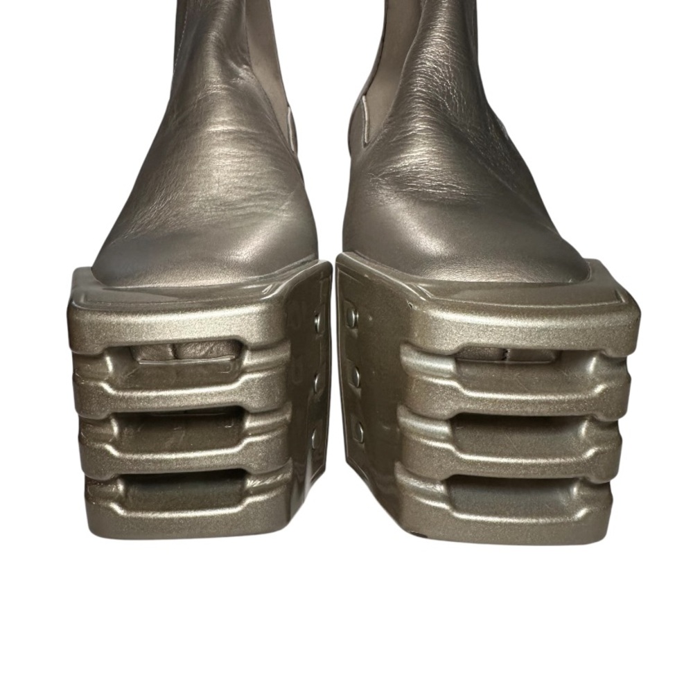 Rick Owens Metallic Ankle Boots - Picture 3 of 14